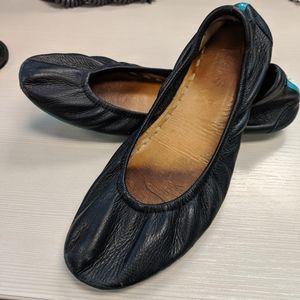 Black Tieks ballet flats, size 8